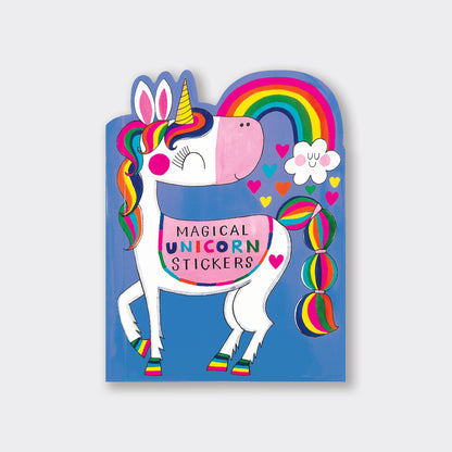 Die-Cut Sticker Book Unicorn 8 Pages of Vibrant Stickers