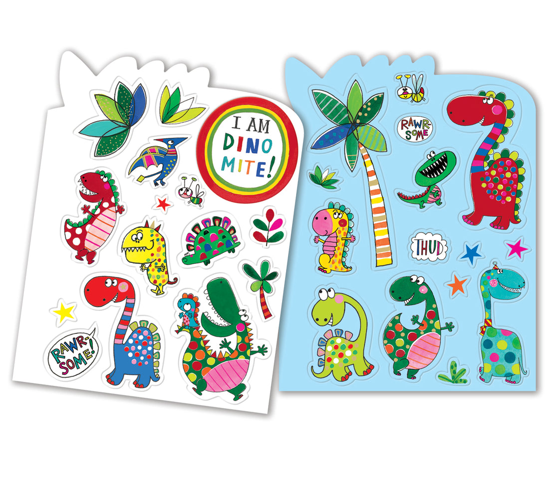 Pre order - Die-Cut Sticker Books - Dinosaur