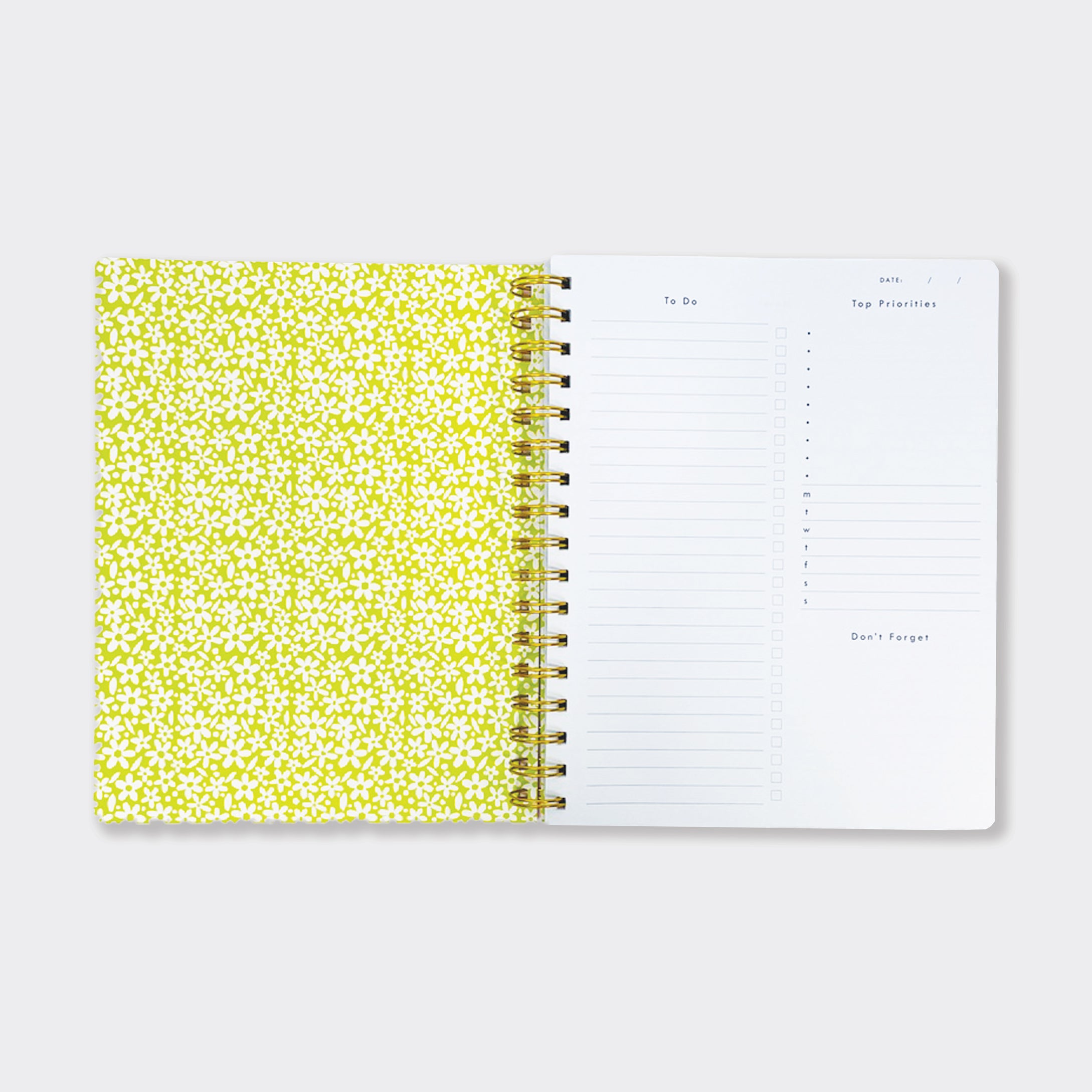 Wiro Notebook - Planner/Florals