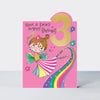 Tiptoes - Age 3 Birthday Card Girl - Fairy