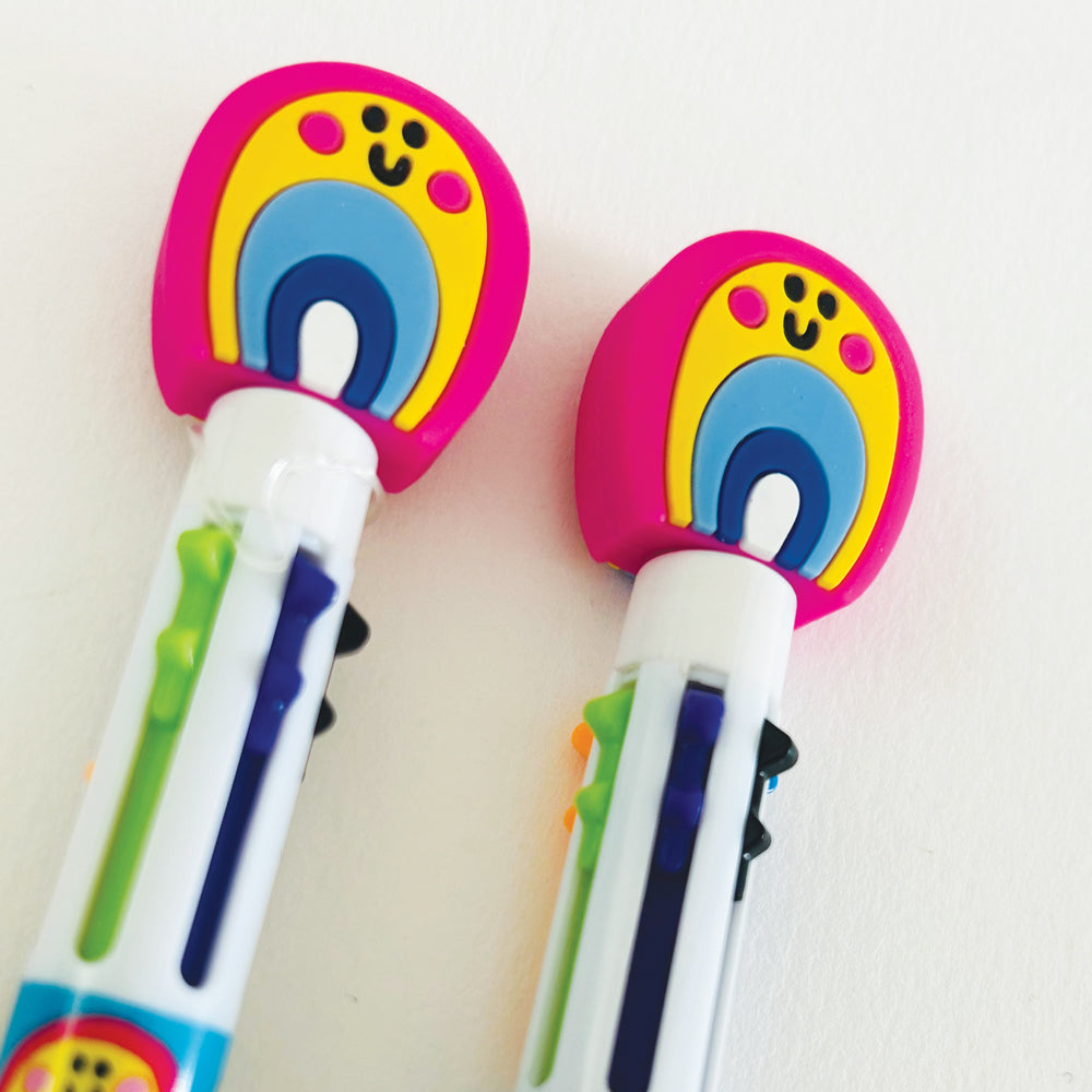 Pre order - Pen with Rainbow Topper - 24 Pens