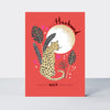 Valentine's Flamingo - Husband/Leopard on Red