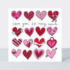 Valentine's Day Love Charms - Love You So Very Much/Love Hearts