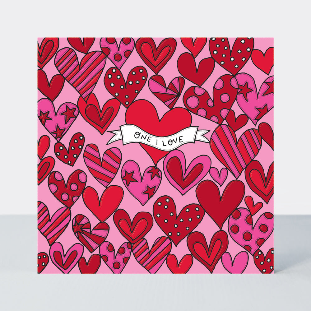 Valentine's Day Love Charms - One I Love/Retro Tattoo Love Hearts