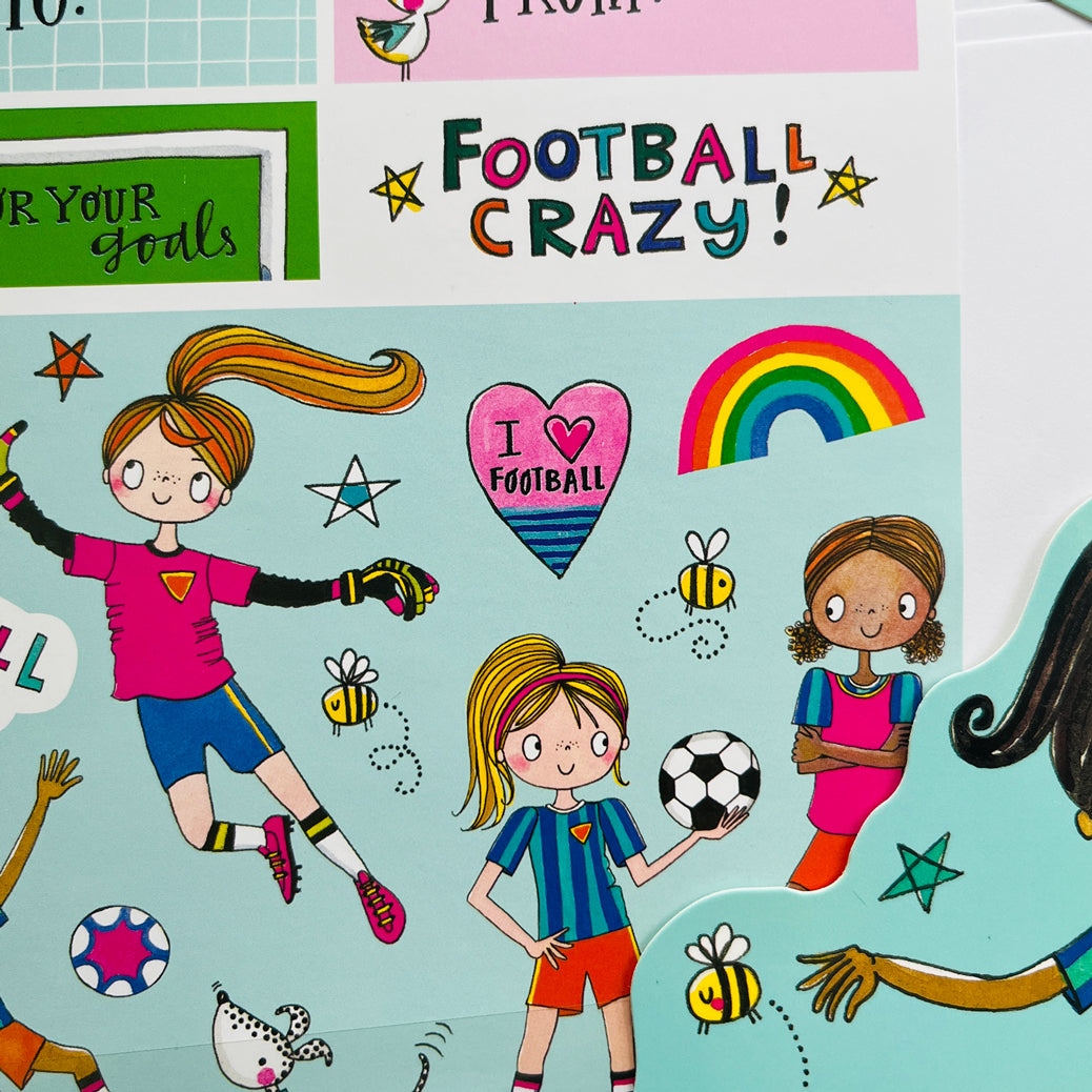 Writing Set - Football Star Girls