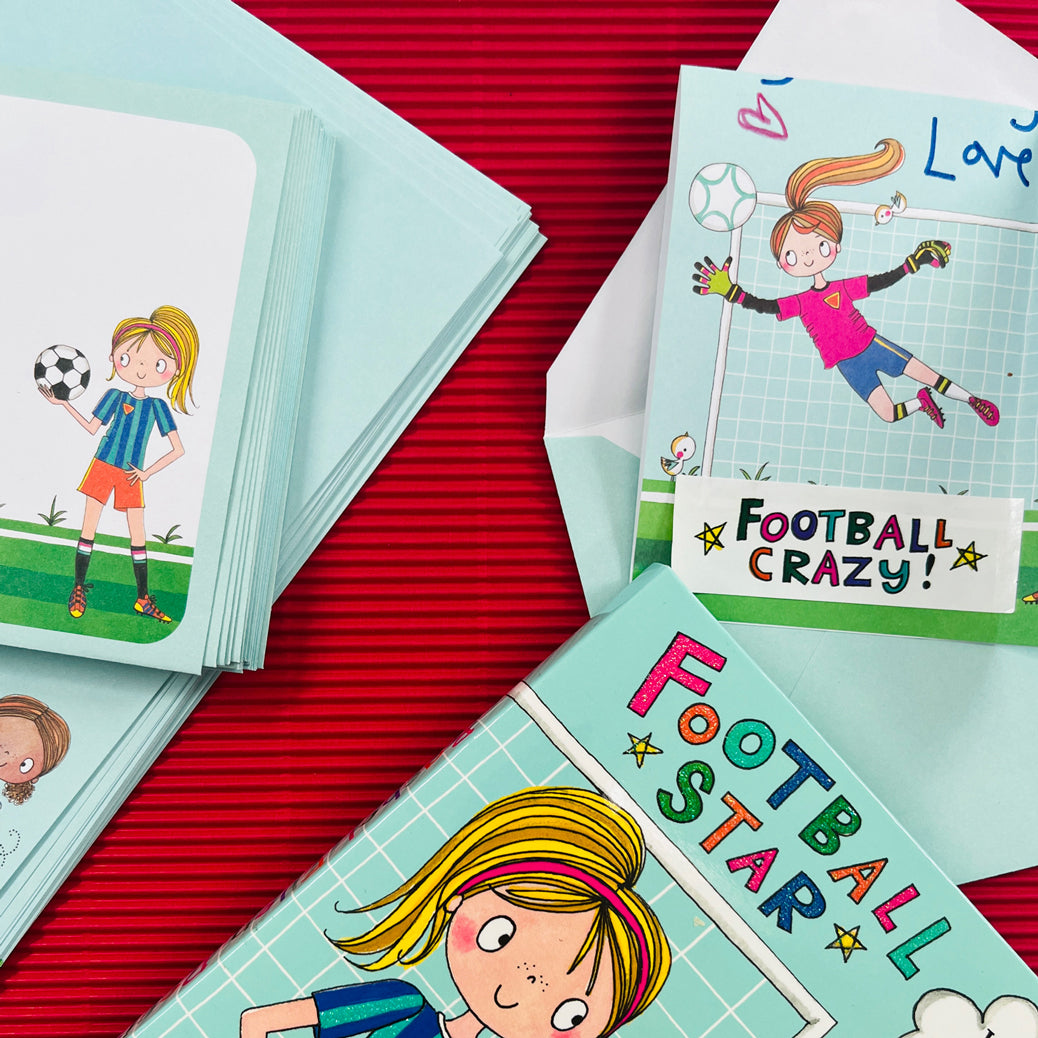 Writing Set - Football Star Girls