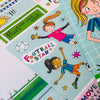 Writing Set - Football Star Girls
