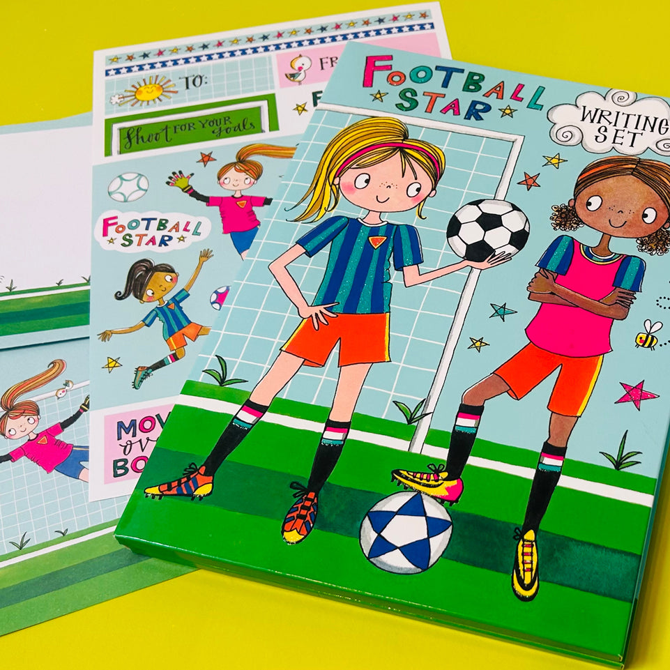 Writing Set - Football Star Girls