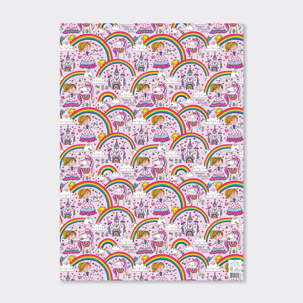 Flat Wrap - Princess &amp; Rainbows