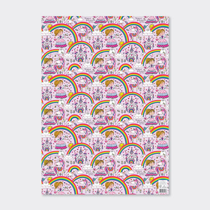 Flat Wrap - Princess &amp; Rainbows