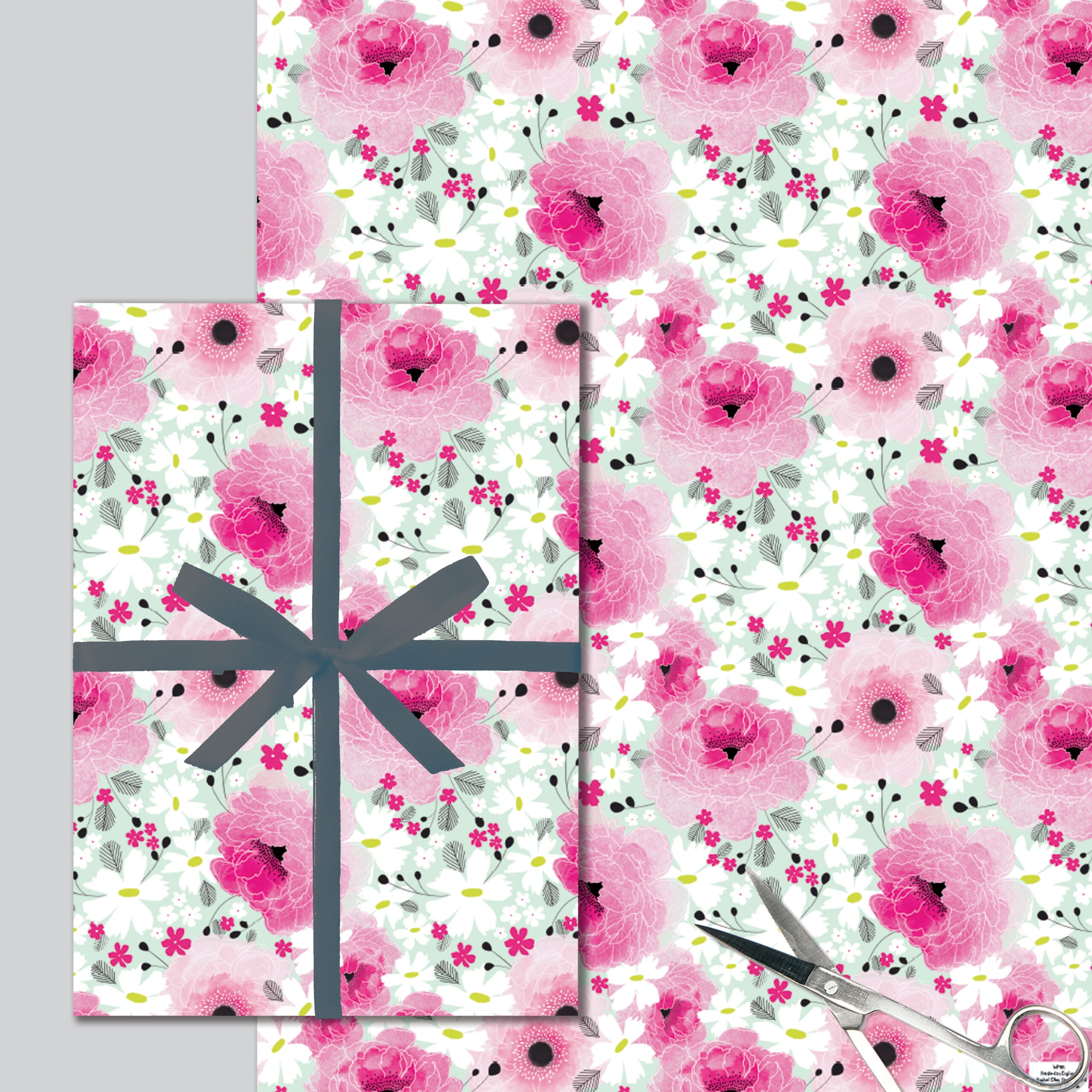Flat Wrap - Pink Floral