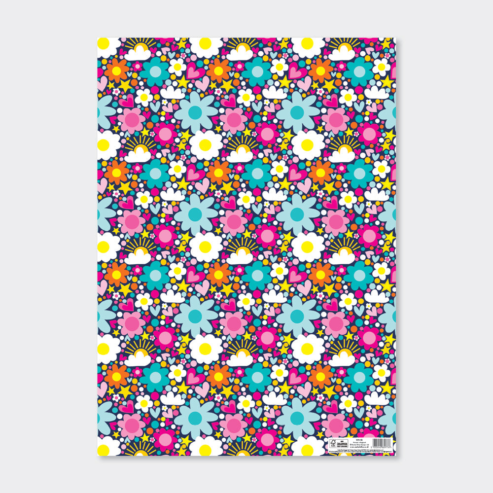 Flat Wrap -  Confetti, Sunshine, Clouds, Stars & Flowers