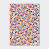 Flat Wrap -  Multicoloured Love Hearts