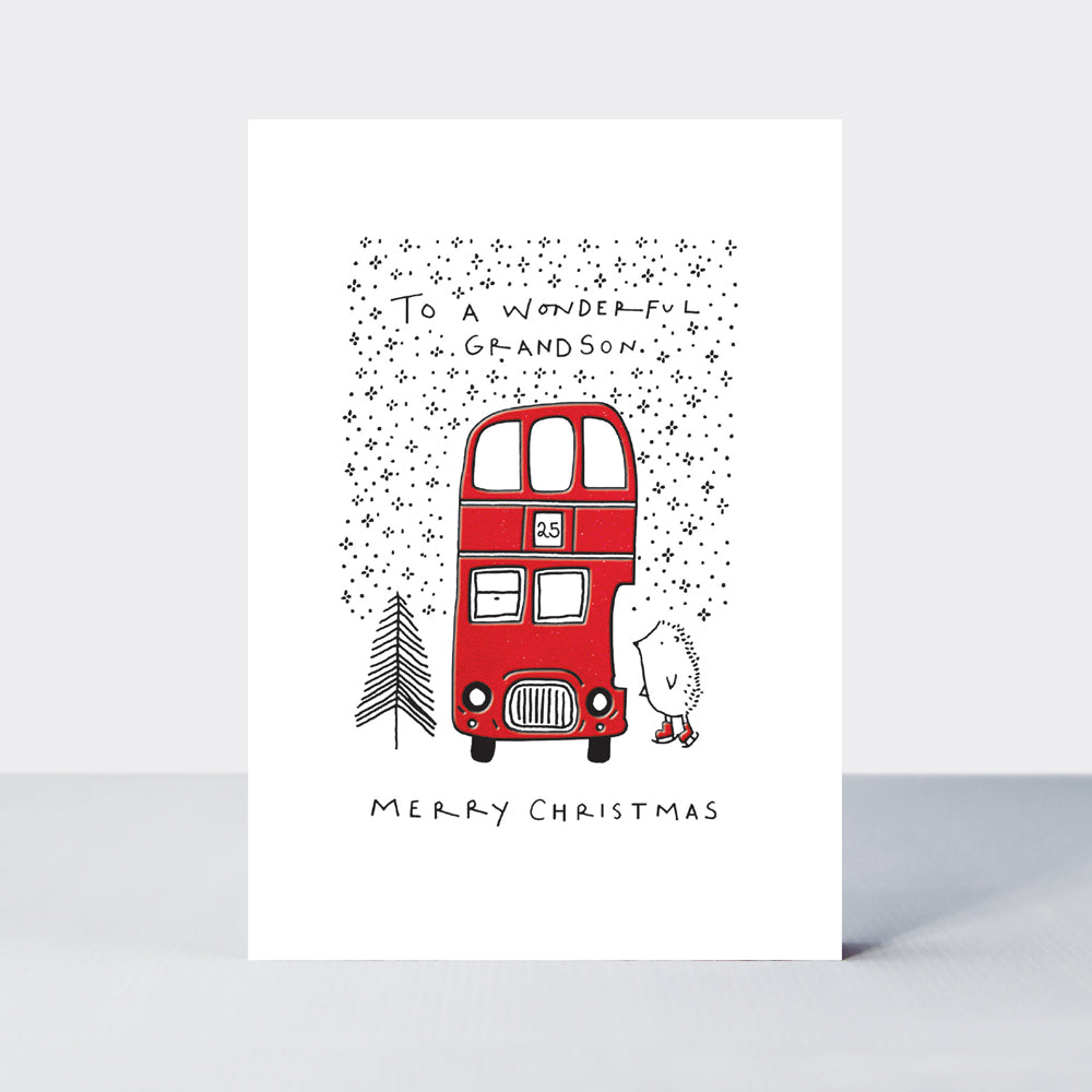 Almond - Grandson/Hedgehog Big Red Bus
