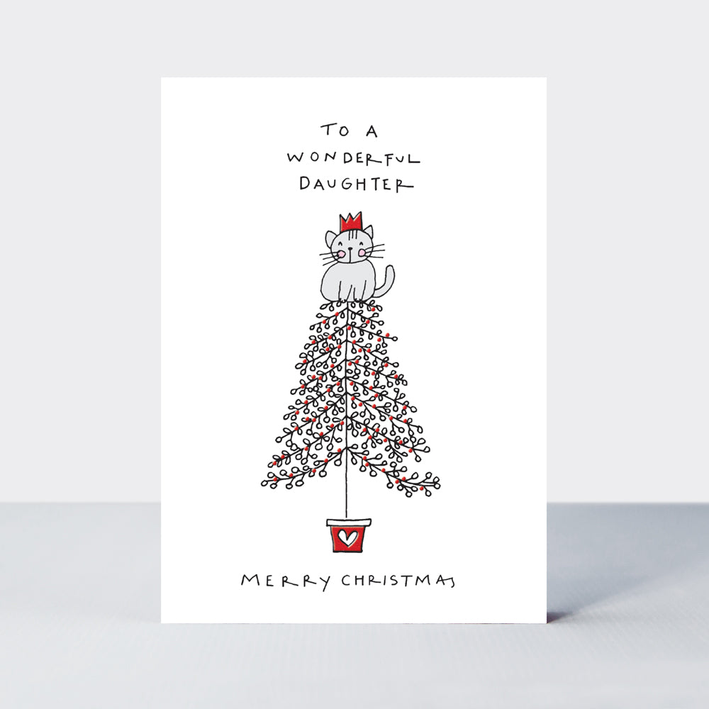 Almond - Daughter/Cat In A Christmas Tree