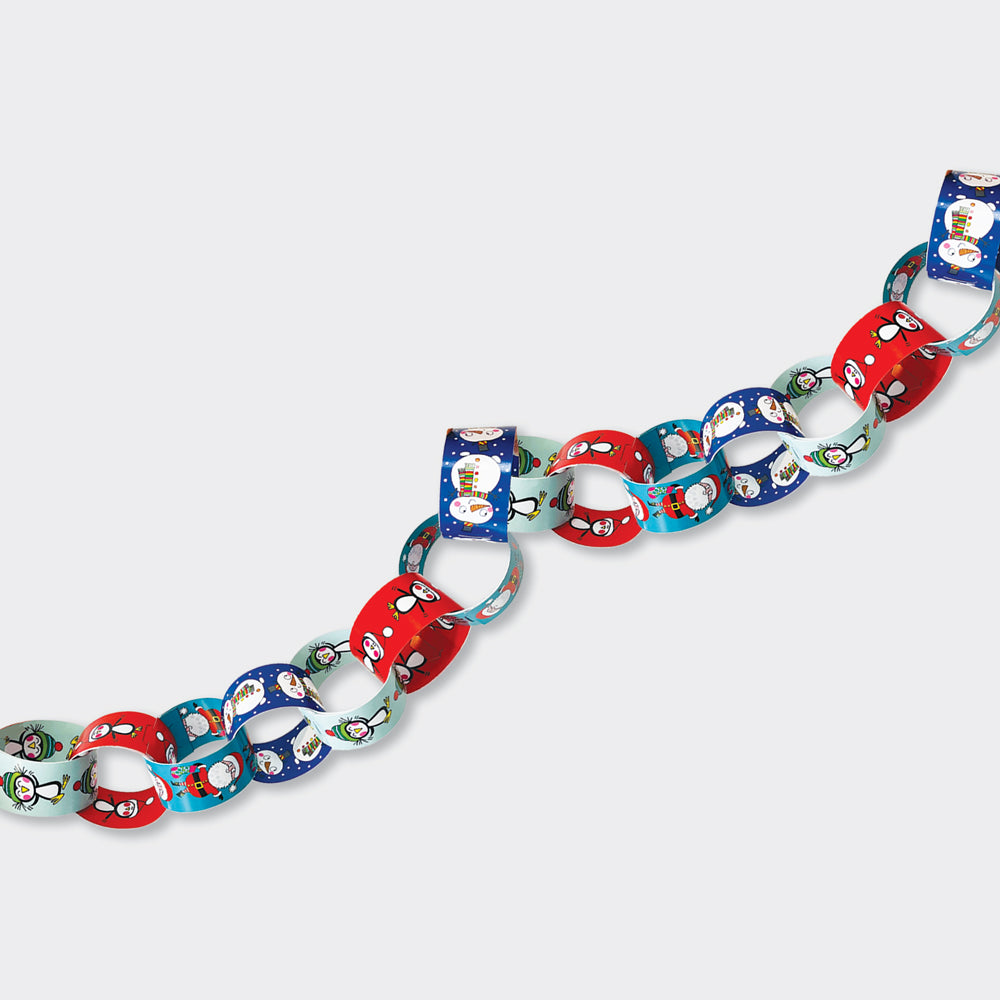 Paper Chains - Christmas Santa/Penguins/Snowmen