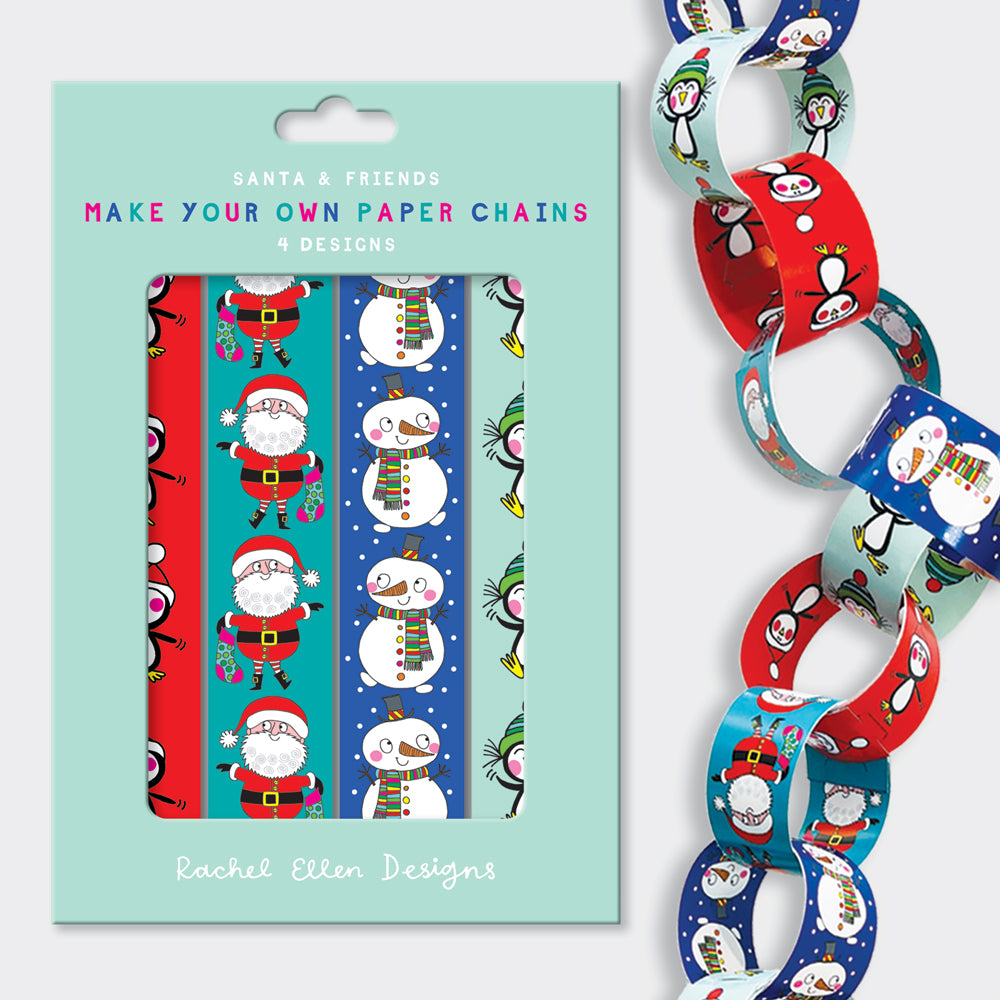 Paper Chains - Christmas Santa/Penguins/Snowmen