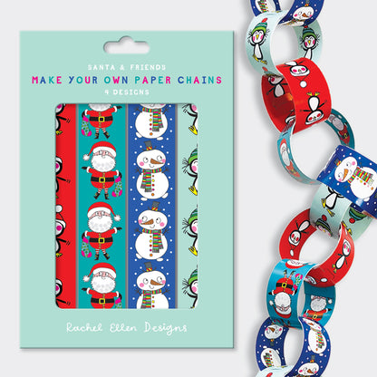 Paper Chains - Christmas Santa/Penguins/Snowmen