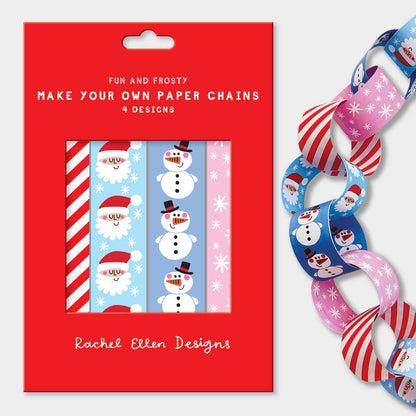 Paper Chains - Santa &amp; Snowman