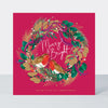 Cosy Christmas - Robins On A Wreath