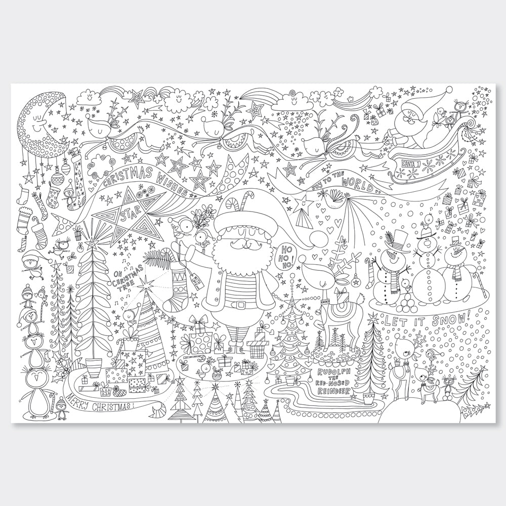 Colouring Posters - Christmas