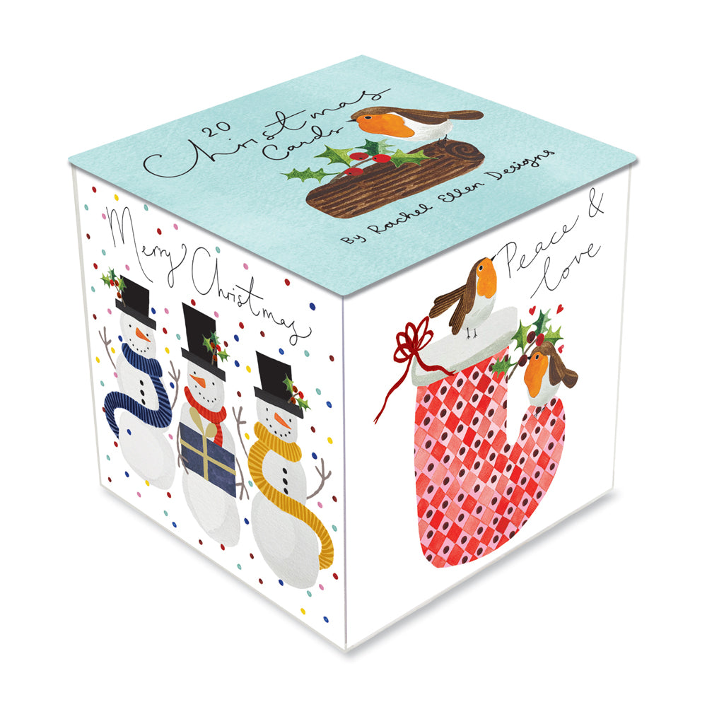 Christmas Cubes - Yule Log Theme