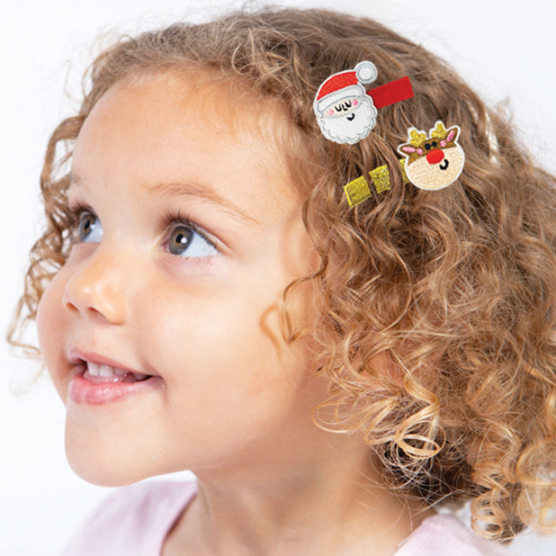 Hair Clips - Santa/Rudolph