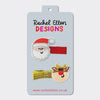 Hair Clips - Santa/Rudolph