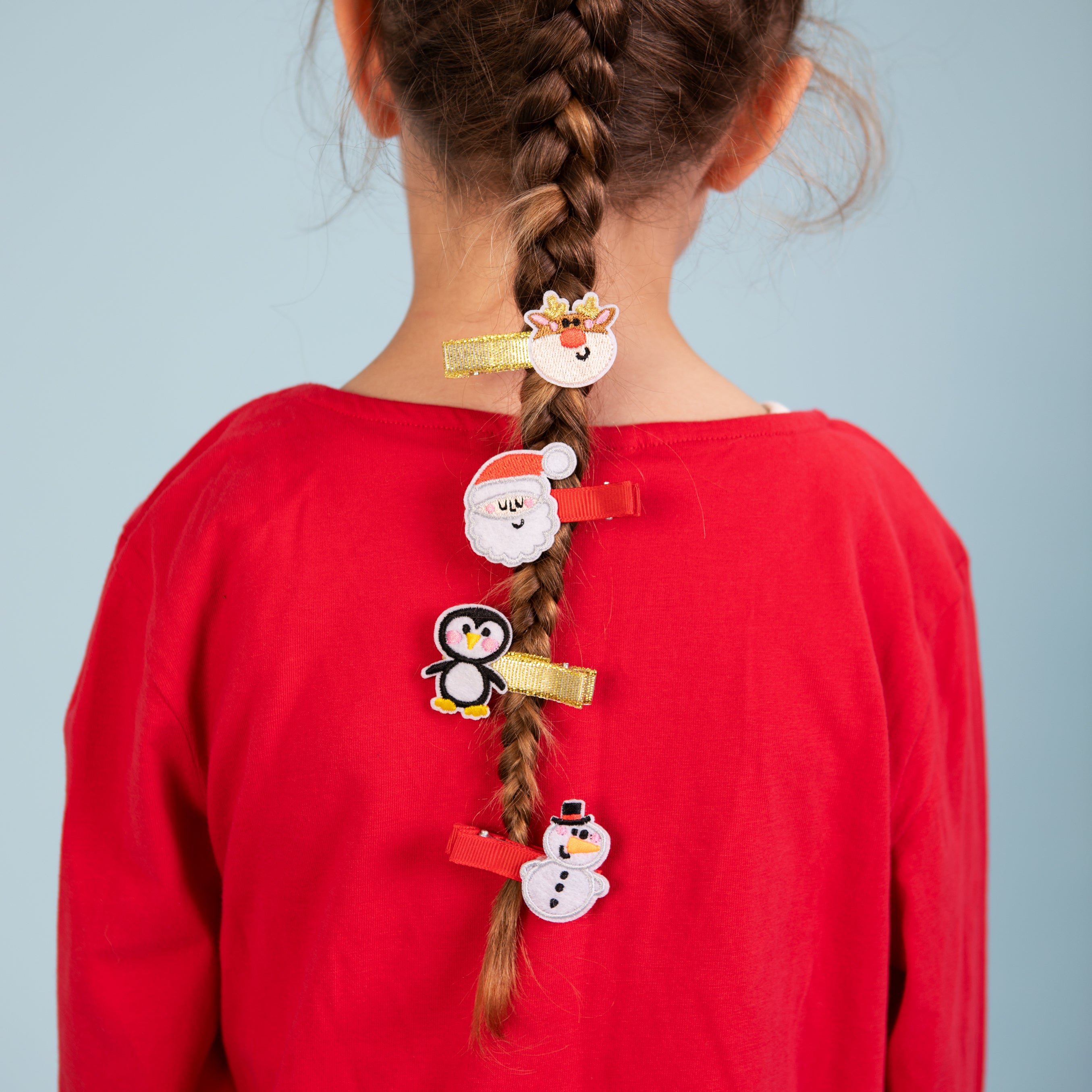 Hair Clips - Penguin/snowman