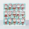Xmas Jigsaw Cards - Multiple Santas