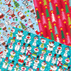 36 rolls of Christmas wrap (12 each of 3 designs) supplied in a retail bin