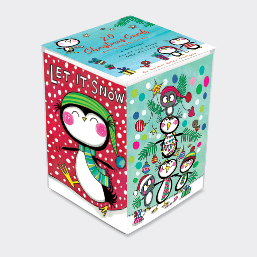 Rectangular Christmas Boxes - Penguins