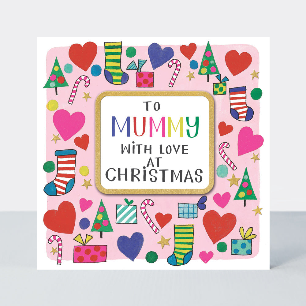 Christmas Rhubarb - Mummy/Hearts &amp; Stockings