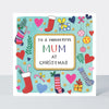 Christmas Rhubarb - Wonderful Mum/Hearts & Stockings