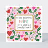 Christmas Rhubarb - Beautiful Wife/Hearts & Mistletoe