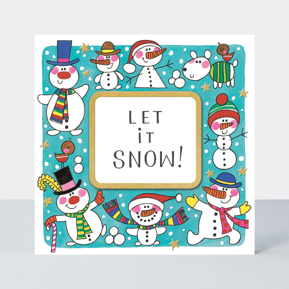 Christmas Rhubarb - Let it snow! Snowmen