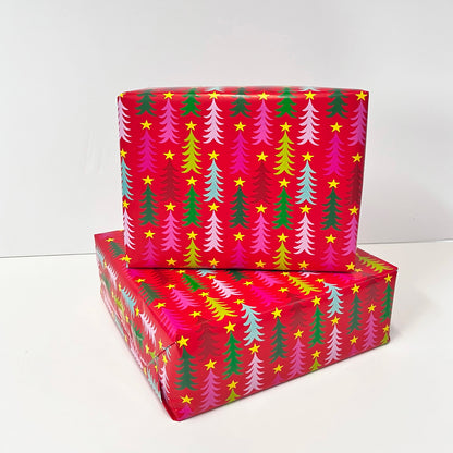 Christmas Gift Wrap Roll - Christmas Trees