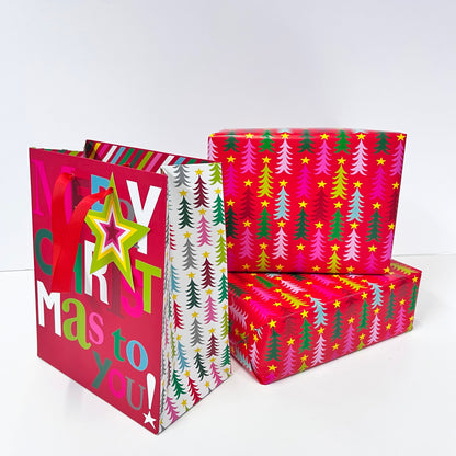 Christmas Gift Wrap Roll - Christmas Trees