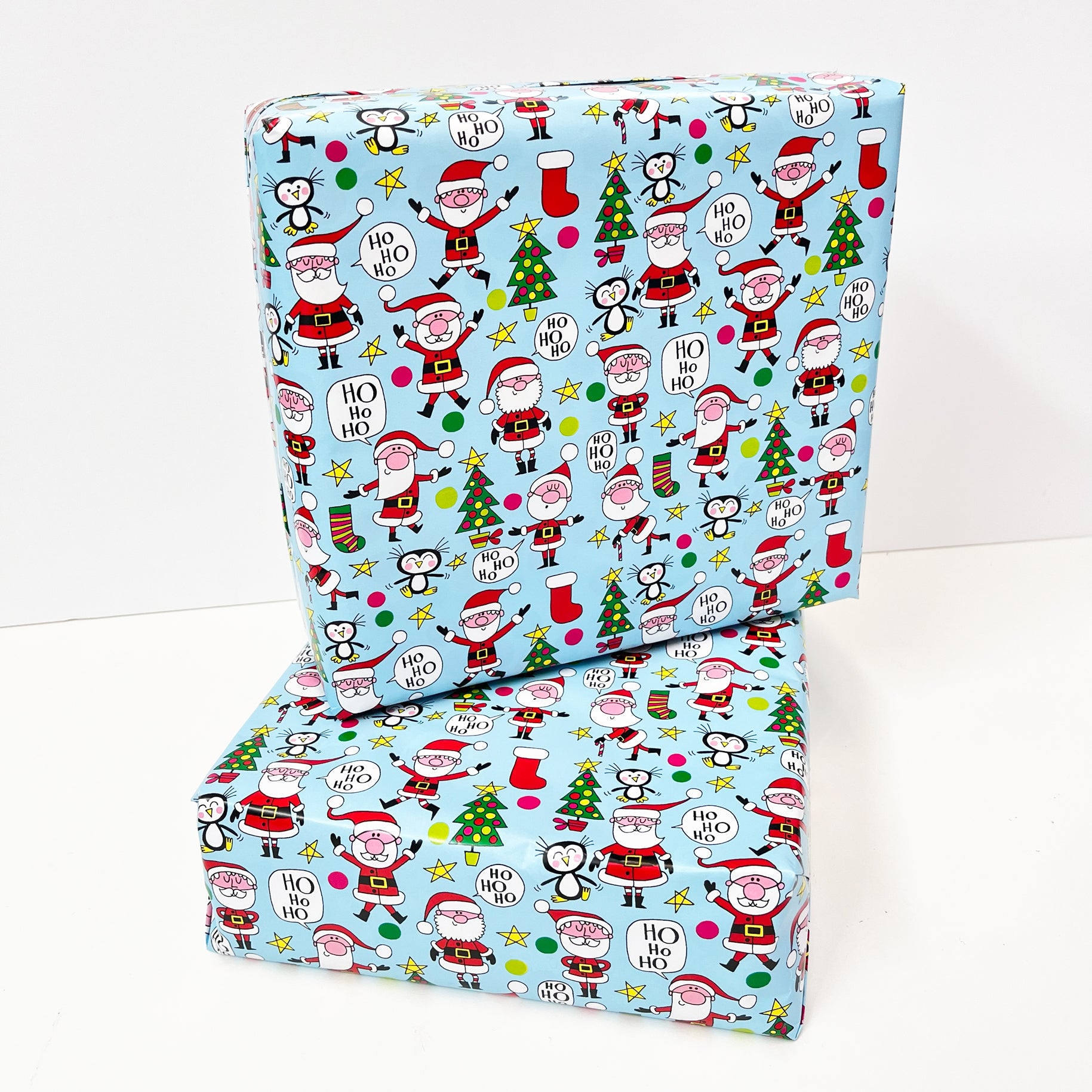 Christmas Gift Wrap Roll - Santas