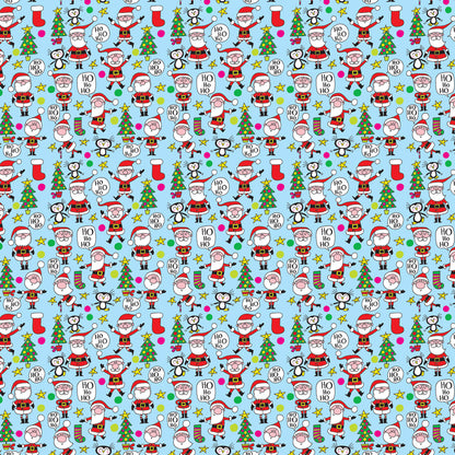 Christmas Gift Wrap Roll - Santas