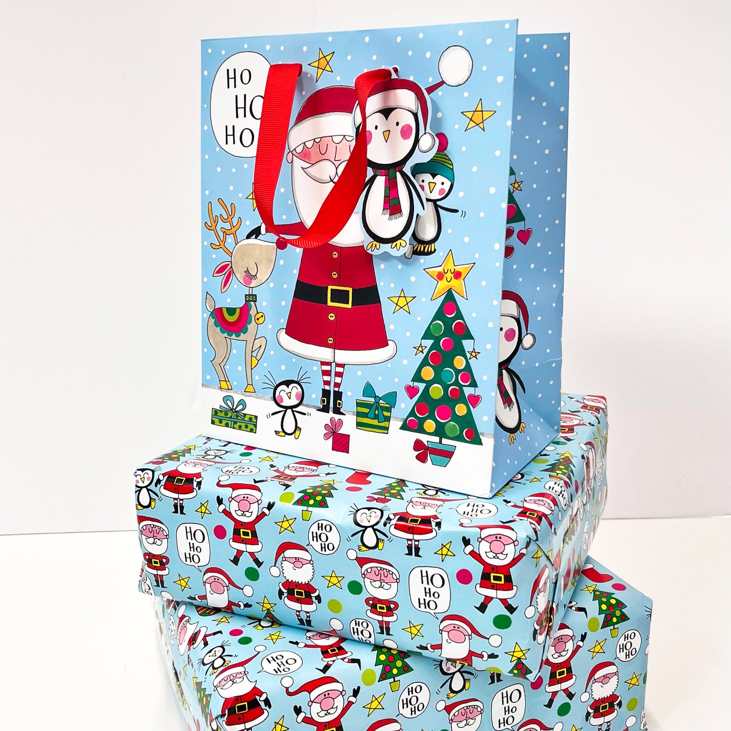 Christmas Gift Wrap Roll - Santas