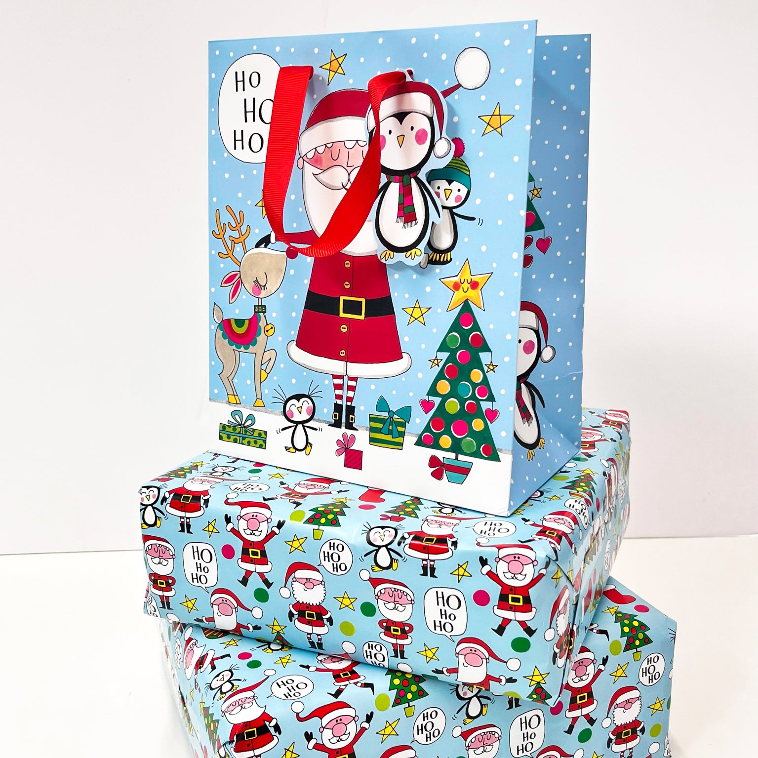Christmas Gift Wrap Roll - Santas