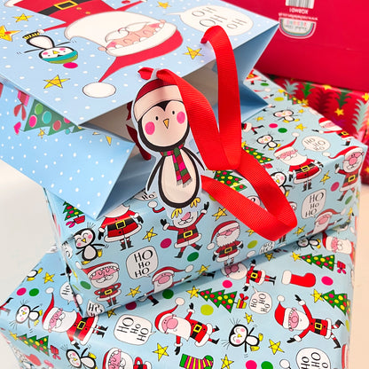 Christmas Gift Wrap Roll - Santas