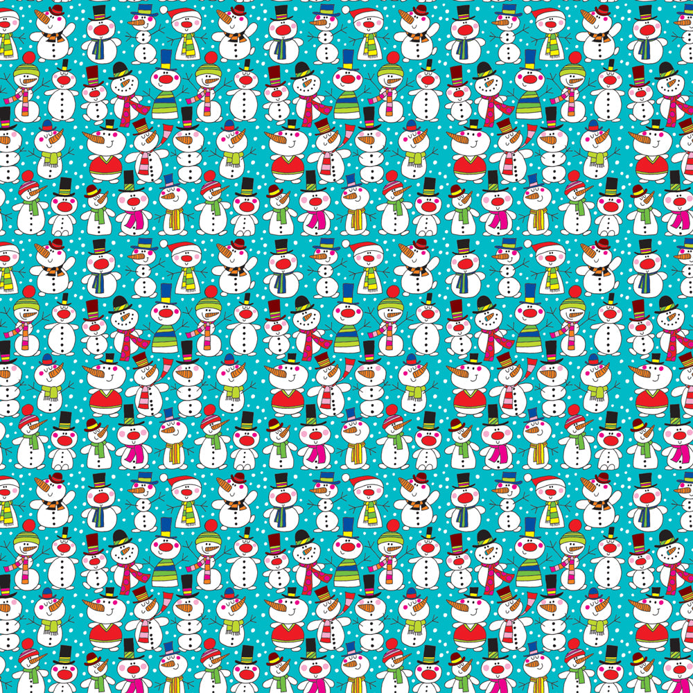 Christmas Gift Wrap Roll - Snowmen