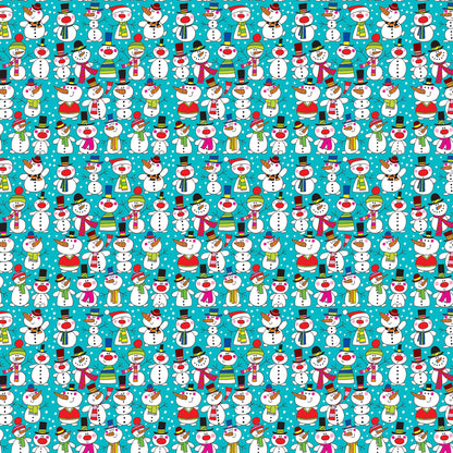 Christmas Gift Wrap Roll - Snowmen