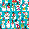 Christmas Gift Wrap Roll - Snowmen