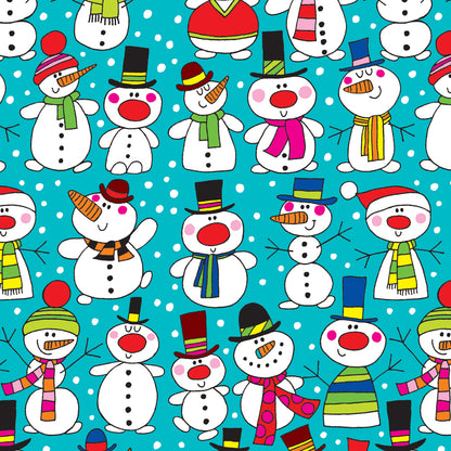 Christmas Gift Wrap Roll - Snowmen