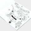 Square Colouring Book - Christmas Santa Scene