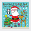 Square Colouring Book - Christmas Santa Scene