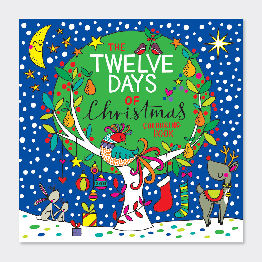 Square Colouring Book - 12 Days of Christmas